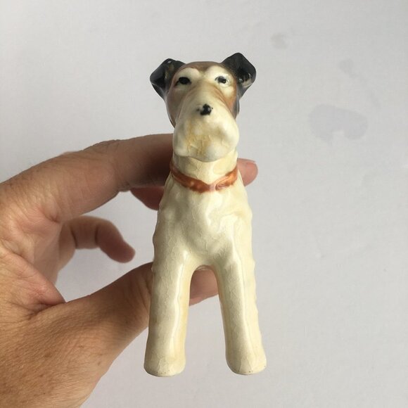 Vintage Dog Figurine Statue - Terrier, Airedale, Akita, Fox, Made in Japan - Picture 5 of 8